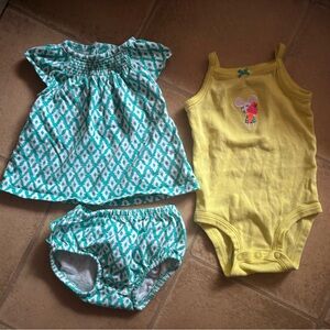 Like New Carters 6 month 3 piece outfit